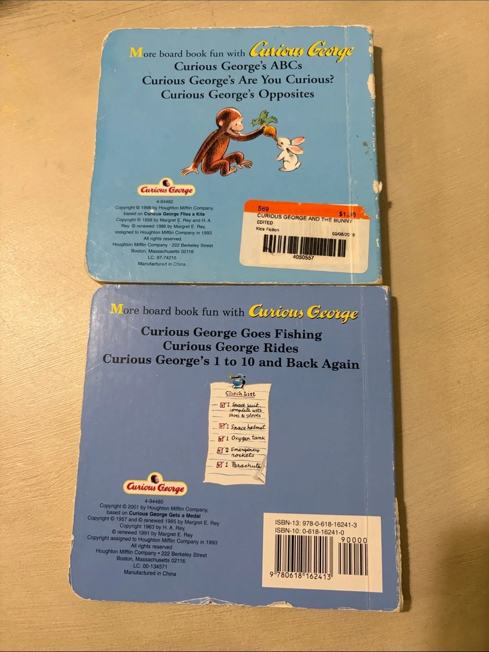 Curious George Board Book Set Of Two